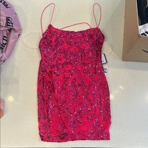 Pink Sequin Dress